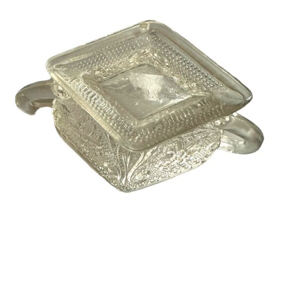 Indiana Tiara Sandwich Clear Glass Diamond Shaped Sugar and Creamer Vintage. - Picture 6 of 6